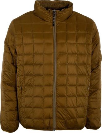 TAION Omkeerbare Donsjas met Sherpa Inzet - Heren - Gewatteerde jassen - Groen - 3XL - Jassen