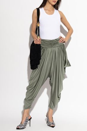 Balmain Top With Embroidered Logo, Womens, White