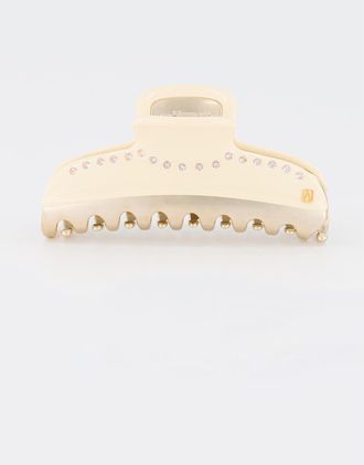 Alexandre de Paris Vendome Large Crystal Hair Claw Clip in Ivory at Nordstrom
