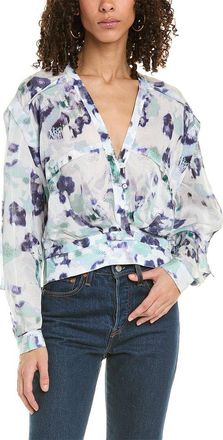 Iro Pleated Silk-Blend Top