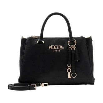 Guess Handbags, female, Black, Size: ONE SIZE Anise Triple Comp Satchel