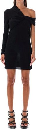 Saint Laurent Womens Black Viscose Casual Dress