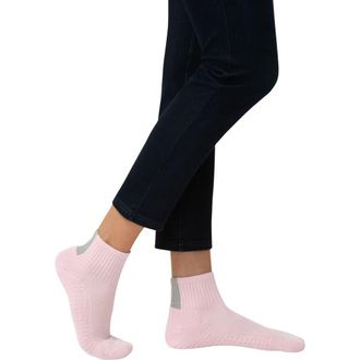 Hue Air Cushion 3-Pack Mini Crew Socks in Parfait Pink at Nordstrom, Size 9