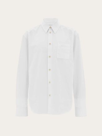 Ferragamo Uomo Camicia a manica lunga Bianco