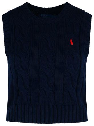 Polo Ralph Lauren Blue Cotton Vest