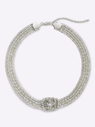 Heine Collier HEINE, Damen, Gr. Metall, silber (silberfarben), Halsketten Collier