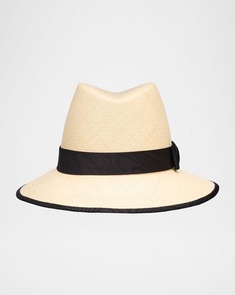 Valentino Garavani VLOGO Straw Fedora
