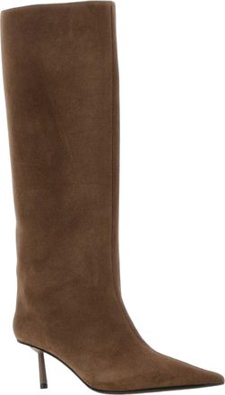 Le Silla Womens Bella Heel Boot Beige Suede