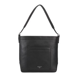 Dents Womens Savile Leather Shoulder Bag - Black - One Size