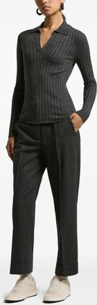 PESERICO Womens Ribbed Polo-Neck Pullover Aw25 W