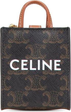 Celine Pre-owned Celine Micro Triomphe Coated Canvas Vertical Cabas Bag Charm Ladies AAKYSRX1U7Q8TBPM