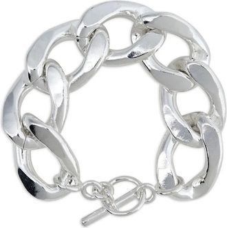 Saskia Diez Bracciale a catena Bold Grand - Argento