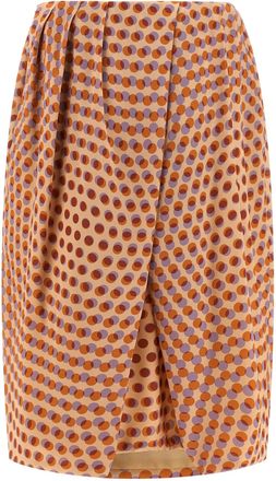 Dries Van Noten Silk Midi Womens Skirt