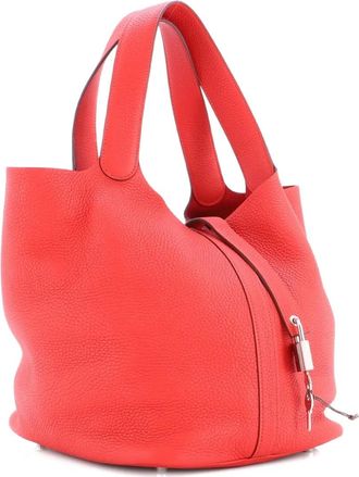 Herm&egrave;s Picotin Lock Bag Clemence GM bucket bag - Rood