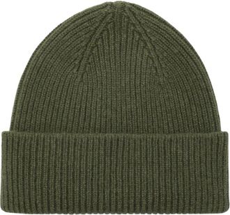 Le Bonnet Beanie van wol en Caregora - Dames - Hoeden - Groen - ONE Size - Wol - Accessoires