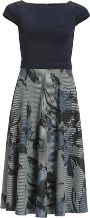 Swing Swing, Dames, Jurken, Blauw, Maat: 2XL Poliester