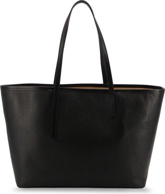 ATP Atelier Zwarte leren tas met ritssluiting - Dames - Shoppers - Zwart - ONE Size - Tassen