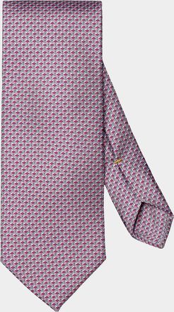 Eton Men & apos;s Geometric-Print Silk Tie