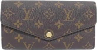 Louis Vuitton Pre-owned Vintage Canvas Portemonnee - Dames - Vintage Accessoires - Bruin - ONE Size - Vintage