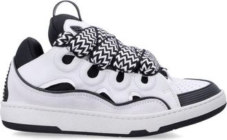 Lanvin White Color-Block Sneakers