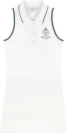 Sporty & Rich Abito corto smanicato - Bianco