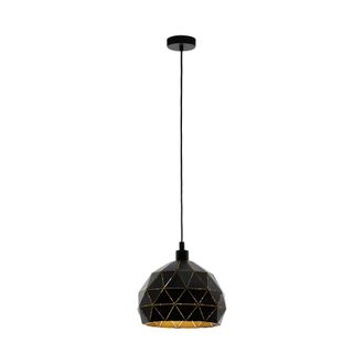 Eglo Eglo Roccaforte Suspensi&oacute;n Negra 40 Cm De Di&aacute;metro