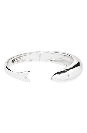 Madewell Fish Cuff Bracelet in Warm Silver at Nordstrom