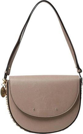 Stella McCartney Shoulder Bags, female, Beige, ONE SIZE, Chic Half Moon Shoulder Bag