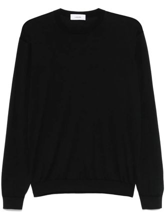 Lardini fine-knit sweater - men - Cotton - M - Black