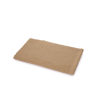 KASANOVA Asciugamano viso ospite cotone Pop Corn beige scuro