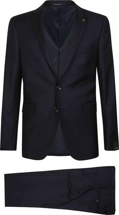 Tagliatore Black Bruce Virgin Wool Suit