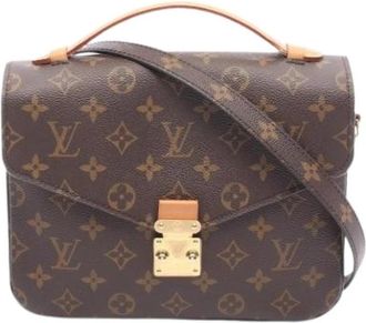 Louis Vuitton Pre-owned Handbag Pochette - Dames - Vintage Schoudertas - Bruin - ONE Size - Leer - Vintage