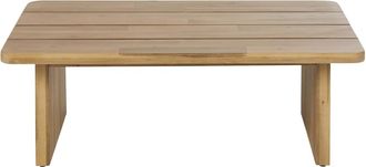 Maisons du monde Mesa baja de jard&iacute;n profesional de madera de acacia maciza