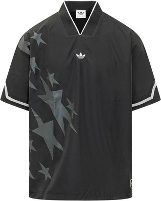 adidas Basketball Star Warm Up Top - Heren - Sportshirts - Zwart - S - Polyester - Fitness