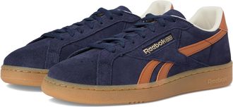 Reebok Club C Grounds Sneakers, Vector Navy/Dark Ginger/Reebok Brass, 12.5 Women/11 Men