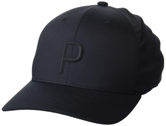 Puma Puma Mens Tech P Snapback Cap Hat, Black, One Size