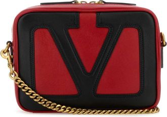 Valentino Garavani Red Nappa Leather Viva Superstar Crossbody Bag
