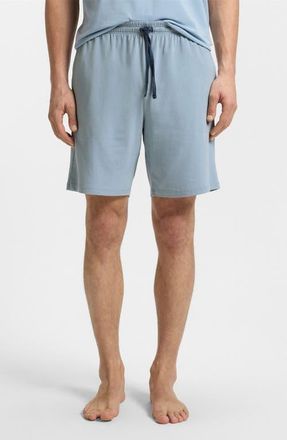 BOSS Mix Match Stretch Cotton Pajama Shorts in Open Blue at Nordstrom, Size X-Large