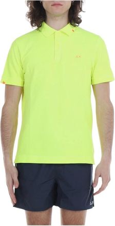 Sun 68 Klassiek poloshirt - Heren - Polos - Geel - M - Katoen - Tops
