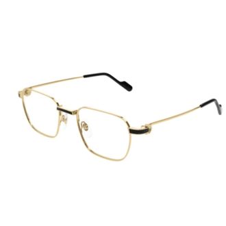 Cartier Glasses, unisex, Yellow, Size: 51 MM Stylish Eyewear for Fashion Enthusiasts