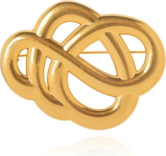 By Malene Birger Logo broche - Dames - Broches - Geel - ONE Size - Accessoires