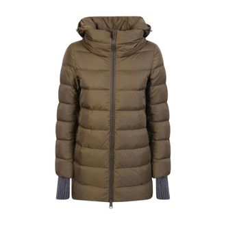 Herno A-Shape Jacket - female - Herno - Down Jackets - Green - S - Jackets
