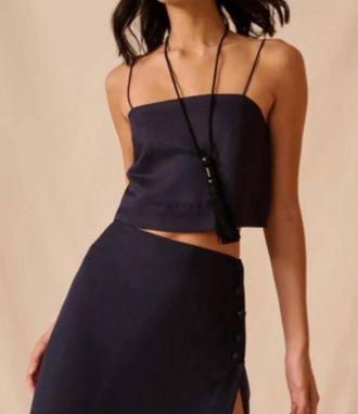 Onia Cropped Cami Top In Navy