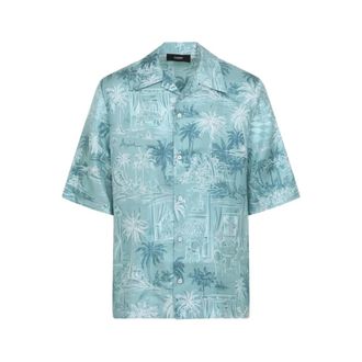 Amiri Short Sleeve Shirts, male, Multicolor, Size: XL All-over Print Button-up Shirt