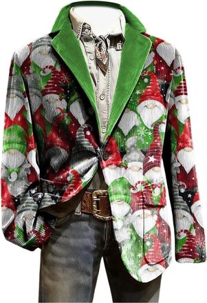 Generic Blazers For Men Uk Mens Christmas Cardigan Red Blazer Festival Clothes Winter Jacket Arrival Classic Notch Lapel Formal Menswear Holiday Party Wedding