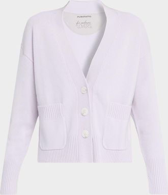 Purotatto Cashmere Drop-Shoulder Cardigan