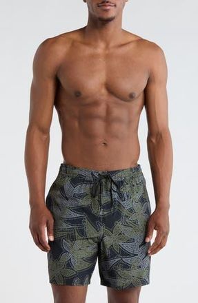 Billabong Kickturn Volley Swim Trunks in Olive Night at Nordstrom Rack, Size X-Large