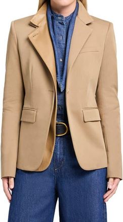 TWP The Double Take Wool Blend Blazer in British Khaki at Nordstrom, Size Xx-Small