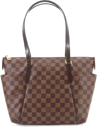 Louis Vuitton Brown Damier Canvas Ebene Damier Canvas Handbag Tote Bag (Pre-Owned)