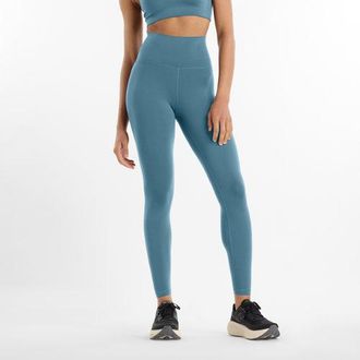 New Balance Donna NB Define High Rise Legging 25 in Blu, Maglia di Poliestere, Taglia XS